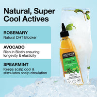 Soulflower Rosemary Mint Light Hair Oil | Hair Growth, Hair Fall Control, Dandruff & Split Ends | With Amla, Argan, Castor | Cooling Scalp Oil for Men & Women | 100% Natural & Organic | 225ml