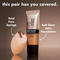 e.l.f. Soft Glam Cream Foundation, Medium Coverage, Long-Lasting & Buildable Foundation For A Smooth, Satin Finish, Vegan & Cruelty-Free, 15 Fair Warm