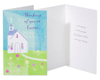 American Greetings Easter Cards with Envelopes, Church and Flower (6-Count)