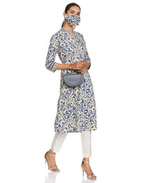 BIBA Women's  Cotton Regular Kurta
