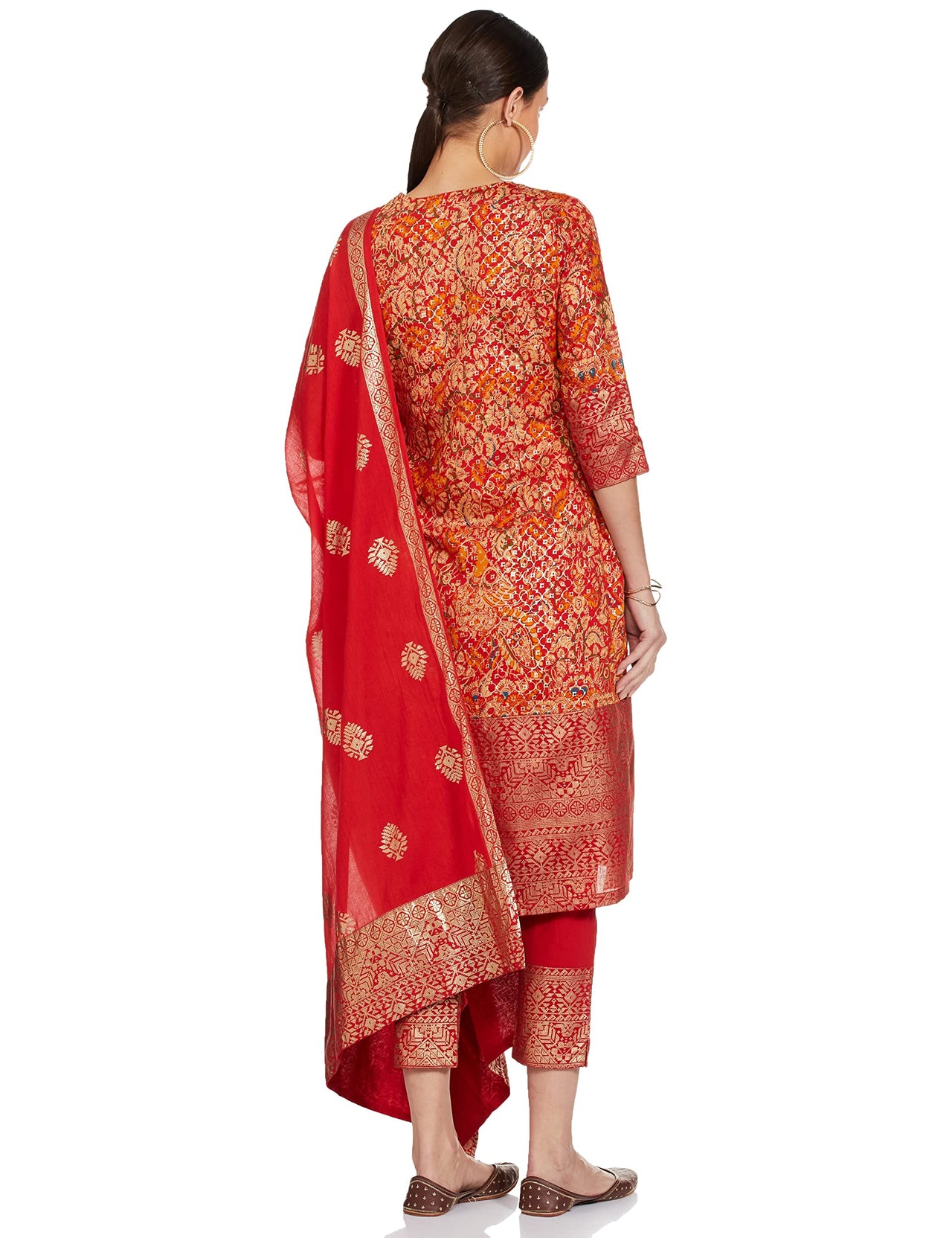 BIBA Women's  Cotton Salwar Suit Set
