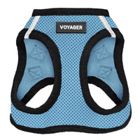 Voyager Step-in Air Dog Harness - All Weather Mesh Step in Vest Harness for Small and Medium Dogs and Cats by Best Pet Supplies - Harness (Baby Blue/Black Trim), M (Chest: 16-18
