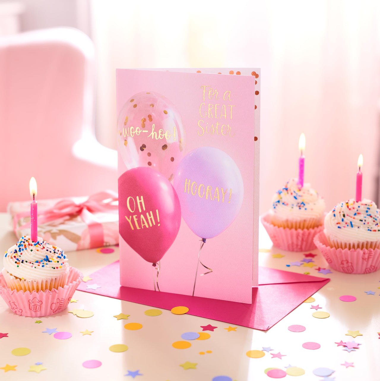 American Greetings Birthday Card for Sister (Hooray!) Hooray!