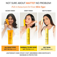 Foxtale SPF 70 Gel-Cream Sunscreen for Oily Skin | Oil Control Sunscreen with PA++++ & Niacinamide | UVA UVB Protection | Prevents Tan | Lightweight, Pore-minimising, No White Cast | 50ml