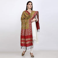 KAPAAHA Women's  Woven Design Silk Blend Dupatta Free Size
