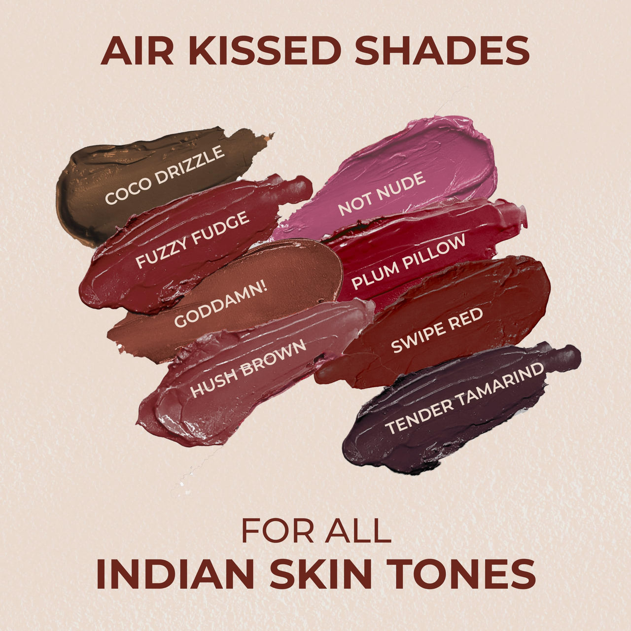 LoveChild Masaba Blurring Lip Tint, Plum Pillow (Maroon), Lightweight, Velvety Matte Finish, Hydrating Lip Color with Hyaluronic Acid, Squalane & Shea Butter, For All Indian Skin Tones, 8ml