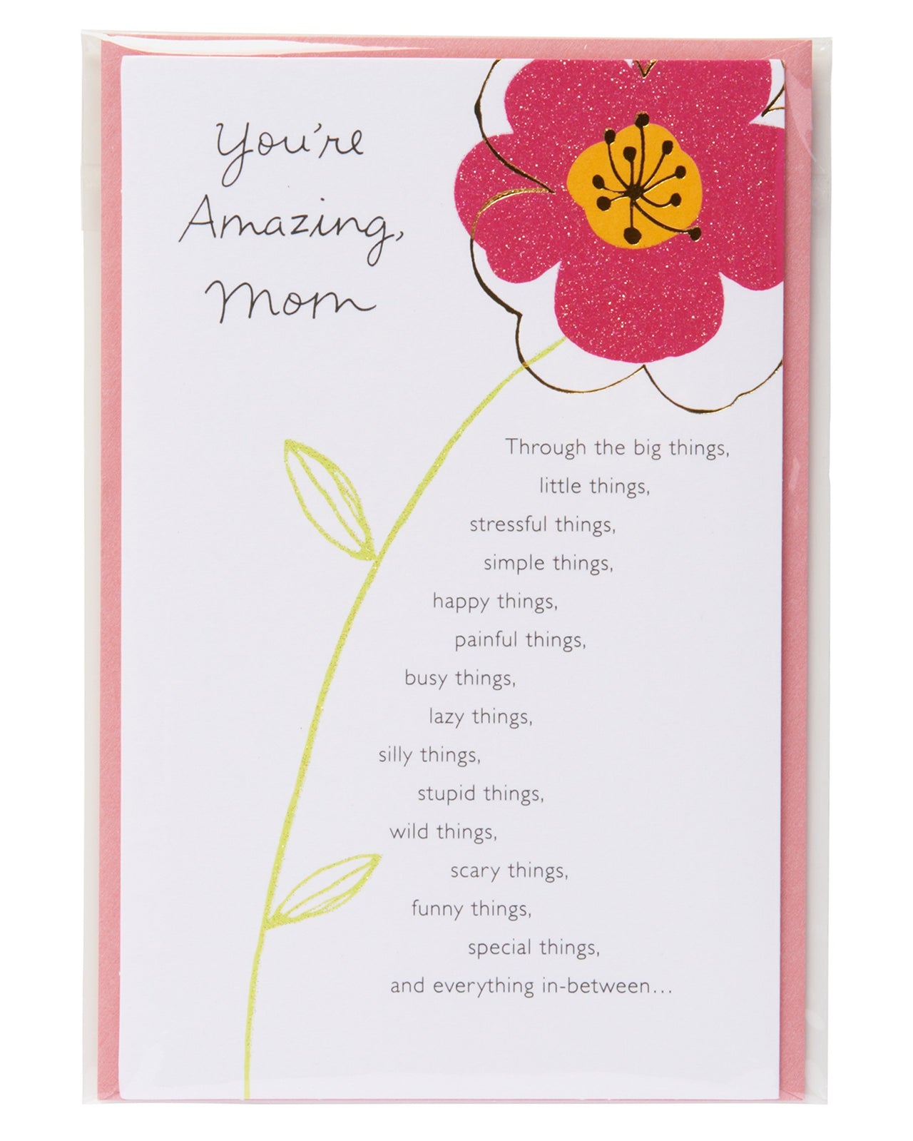 American Greetings Birthday Card for Mom (Floral, Youre Amazing)