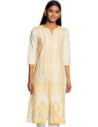 W for Woman Women's  Cotton Straight Kurta