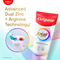 Colgate Total 300gm (2 x 150gm) Advanced Health Anti-Germ Toothpaste, Tooth Paste with 12-Hour Anti-Germ Protection, Whole Mouth Health (Combo Pack Offer)