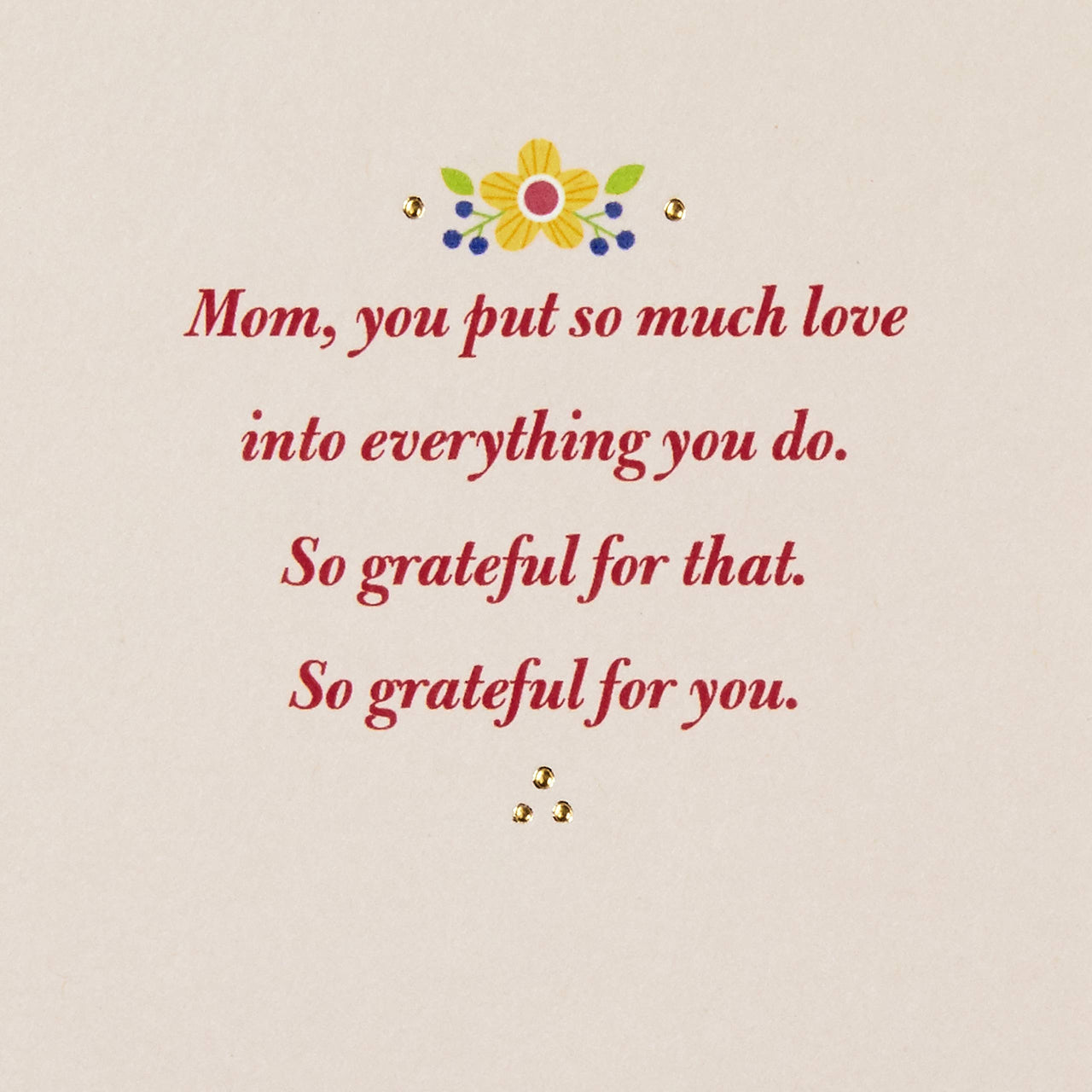 Hallmark Signature Birthday Card for Mom (Grateful for You)