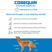 Cosequin Joint Health Supplement for Dogs - With Glucosamine, Chondroitin, MSM, and Omega-3's , 120 Soft Chews