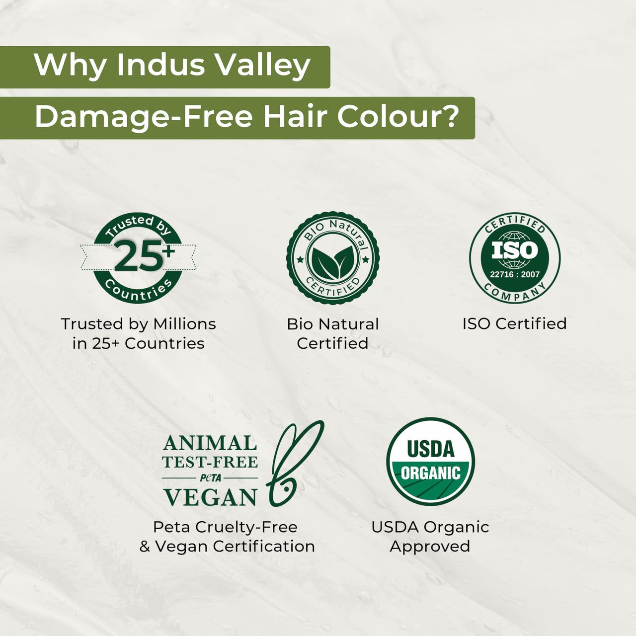 INDUS VALLEY Damage Free Natural Gel Hair Colour for Women | Ammonia & PPD Free Organic Hair Colour with 100% Grey Coverage, Long Lasting Hair Color Trial Pack (Black, 65 ml)