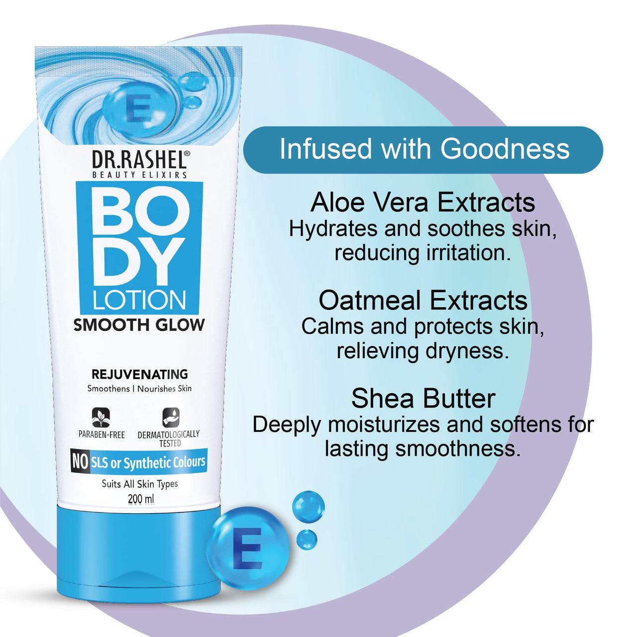 DR.Rashel Smooth Glow Body Lotion, Rejuvenating, 200 ml