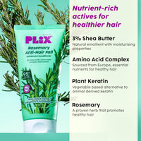 PLIX - THE PLANT FIX Rosemary Hair Growth Advanced Oil, Shampoo & Conditioner for Reducing Hair Loss & Breakage | Nourishes & Strengthen Hair Follicles | All Hair Types l Dermatologically Tested