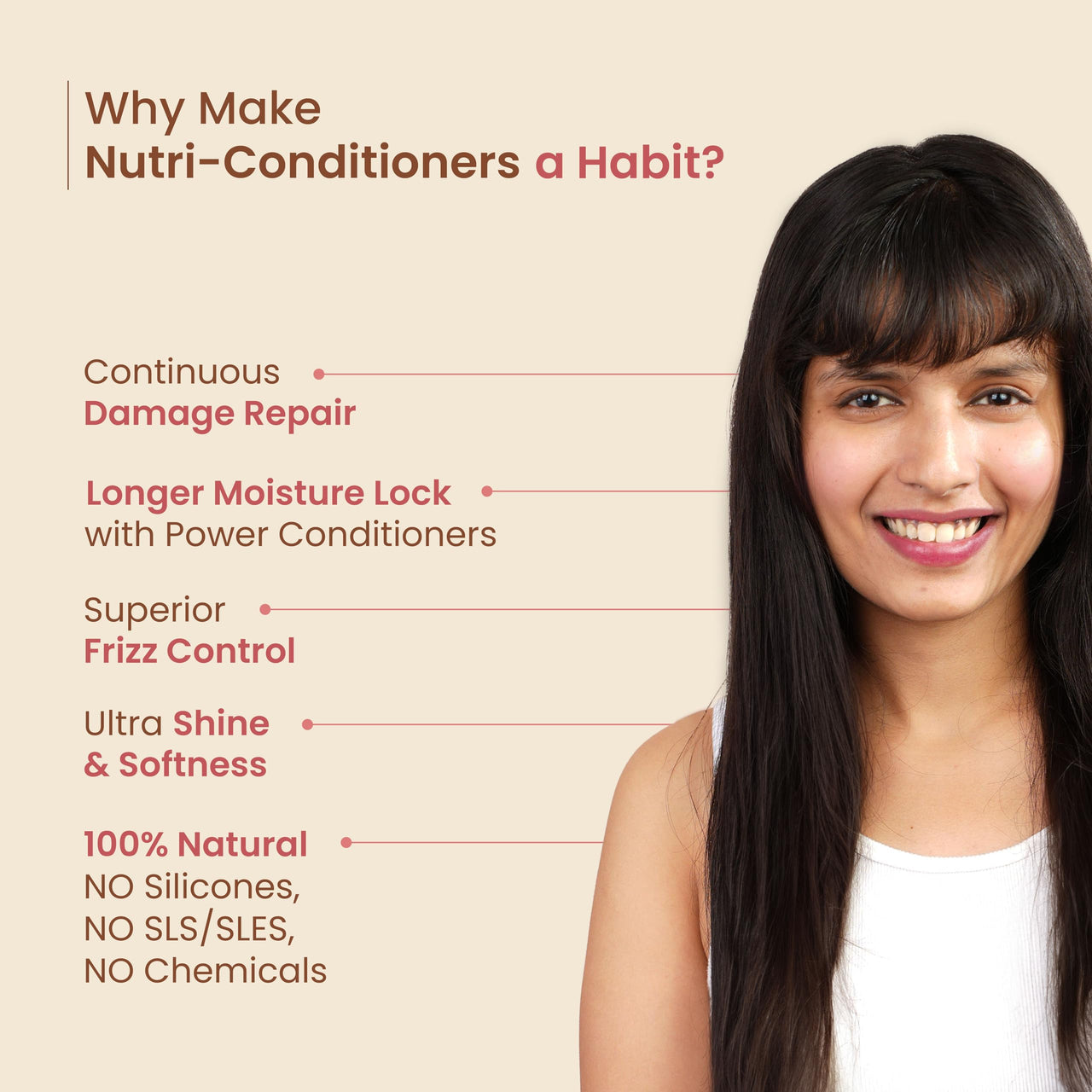 Nat Habit Five Oil Hibiscus Shampoo and Conditioner Combo for Women & Men Hair Fall Control, 72 Hr Frizz Control