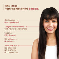 Nat Habit Five Oil Hibiscus Shampoo and Conditioner Combo for Women & Men Hair Fall Control, 72 Hr Frizz Control