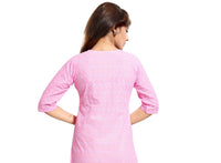 QUEEN SHIELD Women's  Formal & Casual Cotton Chikan-Kari Kurta (4444.)