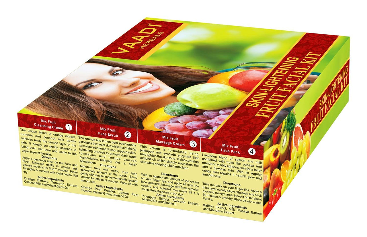 Vaadi Herbals Skin Lightening Fruit Facial Kit, 110g