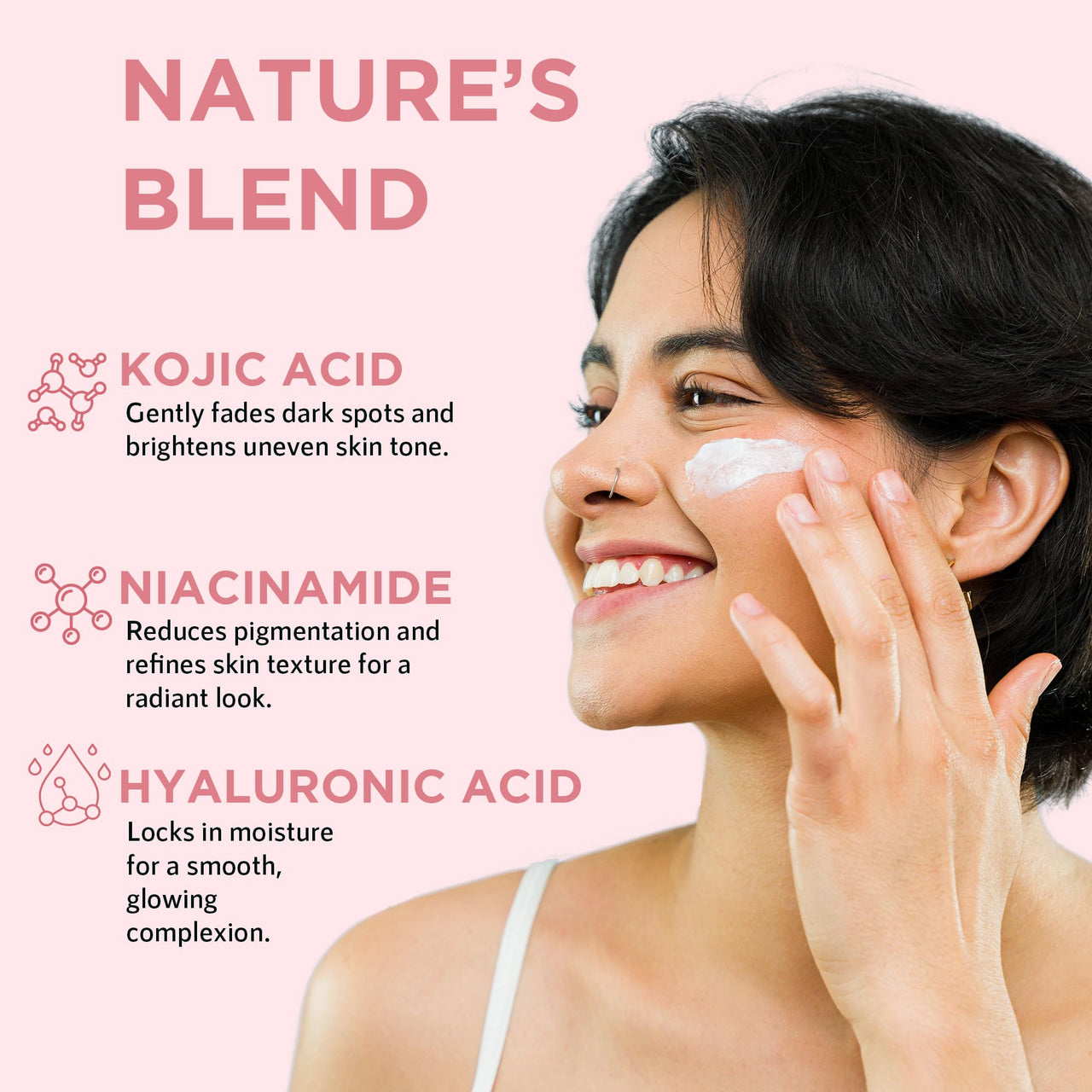 Orgatre Bright Beauty Cream 75gm with SPF 30 PA++ | Non-Oily Daily Moisturizer with Kojic Acid, Niacinamide & Hyaluronic Acid | Mattifying Face Cream for Brightening, Smooth & Hydrated Skin