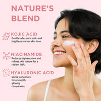 Orgatre Bright Beauty Cream 75gm with SPF 30 PA++ | Non-Oily Daily Moisturizer with Kojic Acid, Niacinamide & Hyaluronic Acid | Mattifying Face Cream for Brightening, Smooth & Hydrated Skin