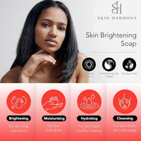 Skin Harmony AHA & BHA Kojic Acid, Glutathione and Glycolic Daily Body Wash for Skin Brightening, 200ml