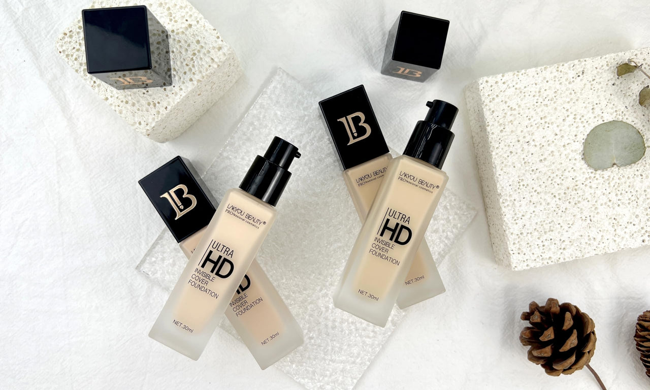 Lakyou Beauty Ultra HD Invisible Cover Foundation | Seamless Blend | High Definition Finish | Lightweight & Long-Lasting | Shade-03(Natural Beige)) | 30ml
