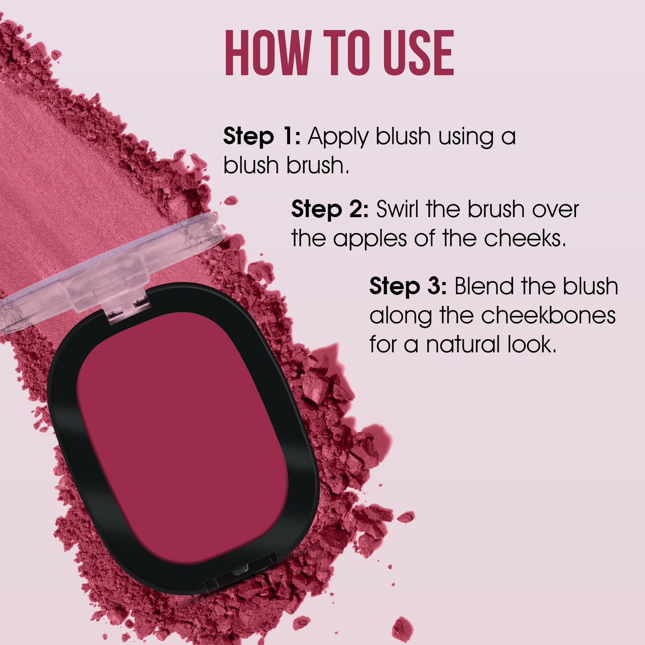 Beauty Berry Dream Matte Blush - 05 - Deep Plum, 7g | Lightweight, Silky-Smooth Texture, Ultra Matte Blusher Palette | Highly Pigmented & Blendable Shades, Blusher for Face Makeup