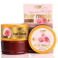 WOW Skin Science Himalayan Rose Hair Mask with Rose Hydrosol, Coconut Oil, Almond Oil & Argan Oil - For Volumnising Hair, Anti Smelly Scalp - No Parabens, Sulphate, Silicones, Color & PEG - 200mL