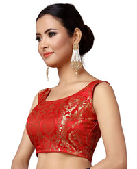 X3 Women's  Brocade Stitched Saree Blouse