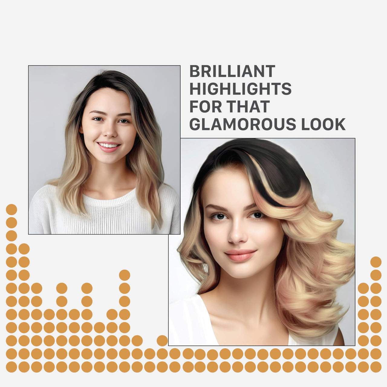 Streax HC Highlighting Kit Blonde Hair Colour, Vibrant Blonde 180g 12 gm Box