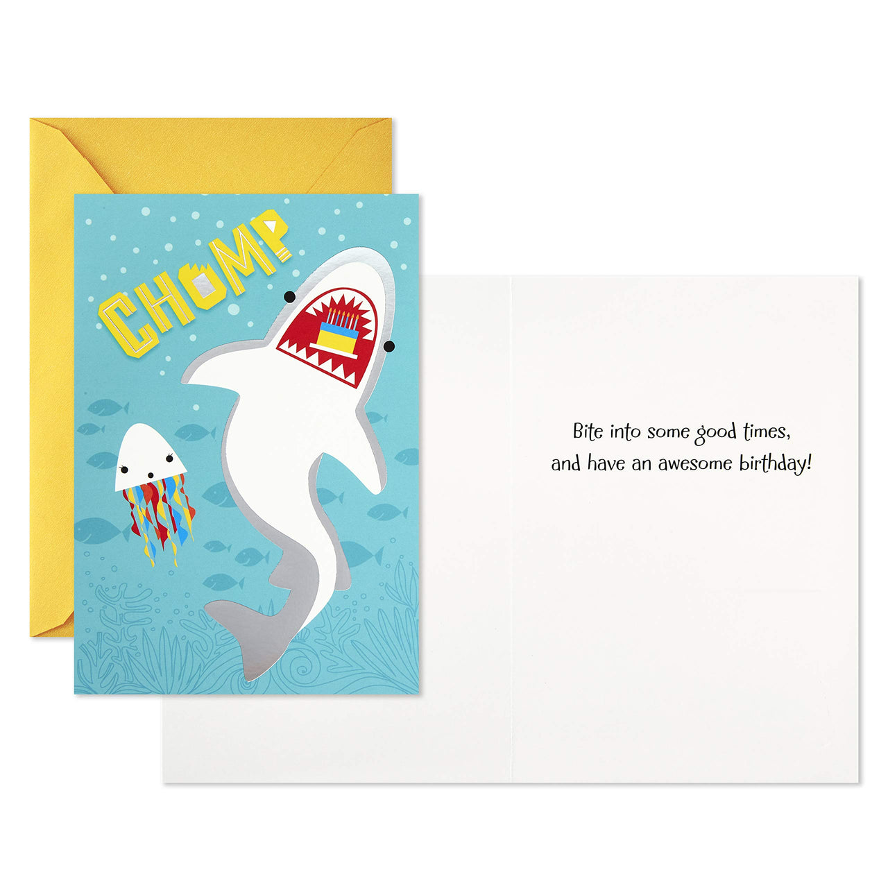 Hallmark Birthday Cards for Kids Assortment, Shark and Unicorn (12 Cards with Envelopes) Kids Birthday