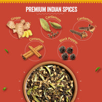 Chaayos Masala Chai Tea Bags - Premium Assam Tea with 100% Natural Ingredients Spices - [25 Tea Bags]
