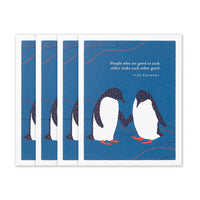 Compendium Positively Green 4-Pack of Thank You Cards – People who are good to each other make each other good (Four Cards Total, One Design, with Envelopes) Thank You - 