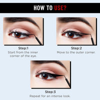 Seven Seas Intense Black Water & Smudge Proof HD Flow Eyeliner (Black.3g)