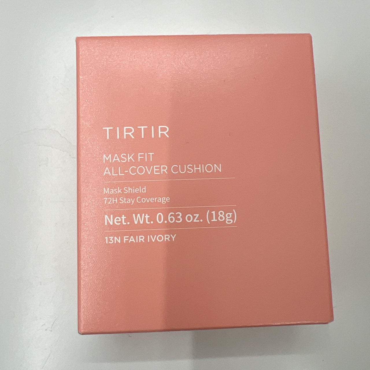 TIRTIR Mask All-Cover Cushion Foundation | Full coverage, Skin fit, Satin Glow Finish | Korean Cushion Foundation #13N FAIR IVORY | 18g