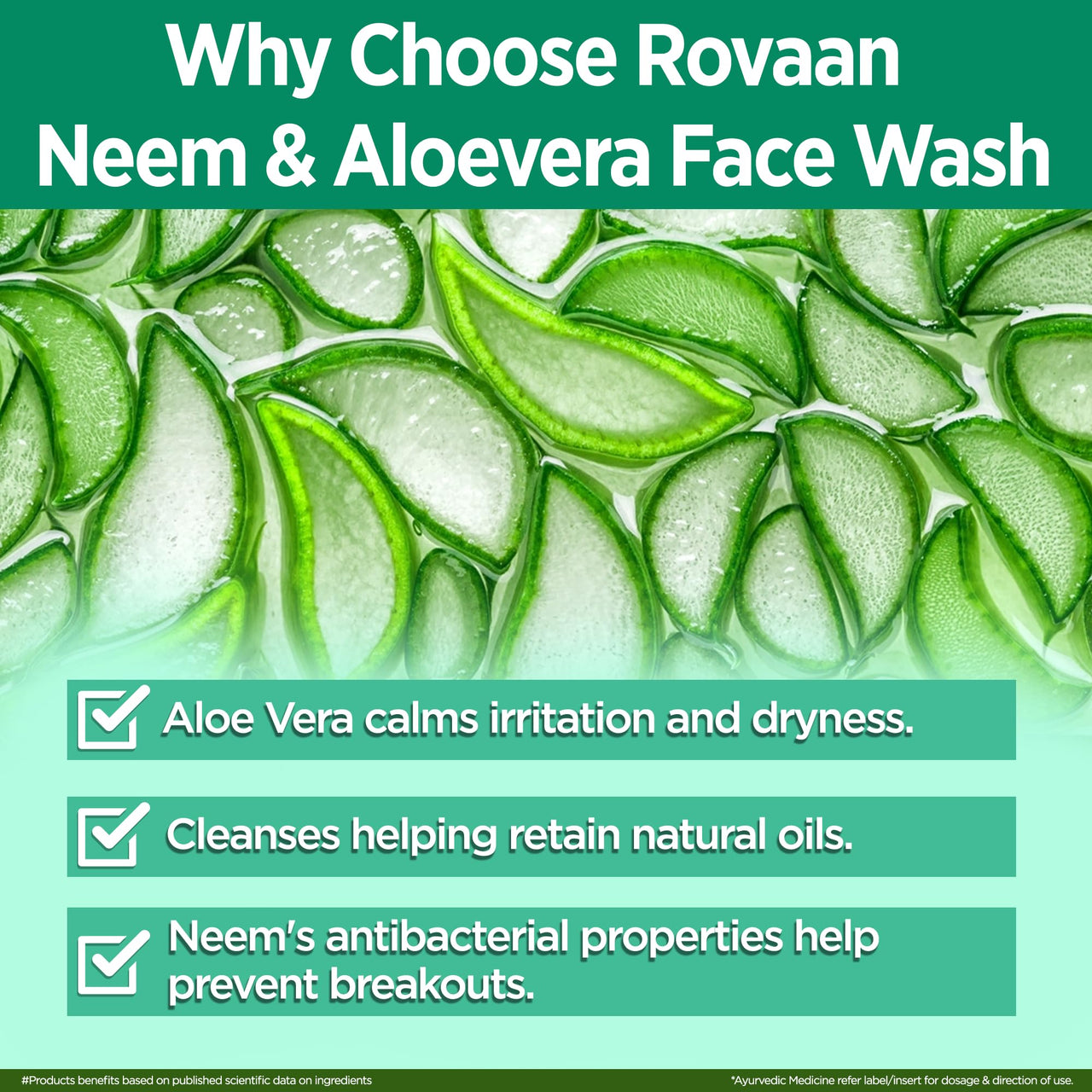 Multani Rovaan Face Wash |For All Skin Type with Neem & Aloe Vera |Get Tan Free Skin Care |100 Ml