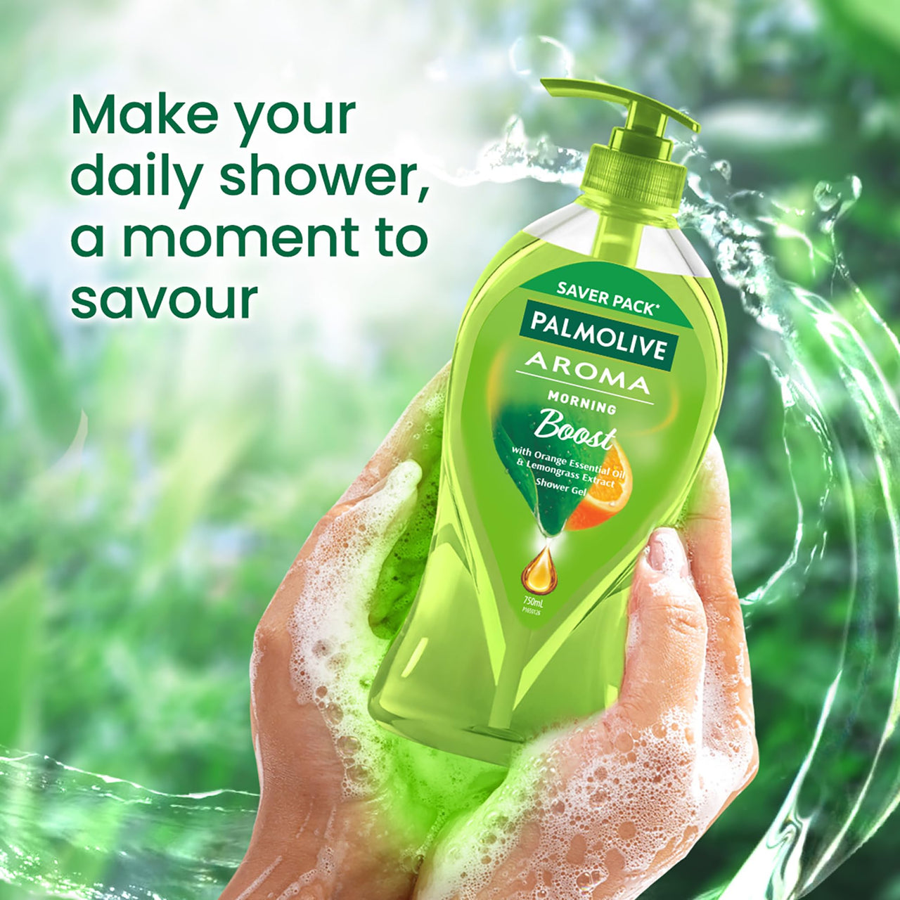 Palmolive Aroma Morning Tonic Body Wash, 750ml & Palmolive Aroma Absolute Relax, Body Wash 750 ml, Combo Pack
