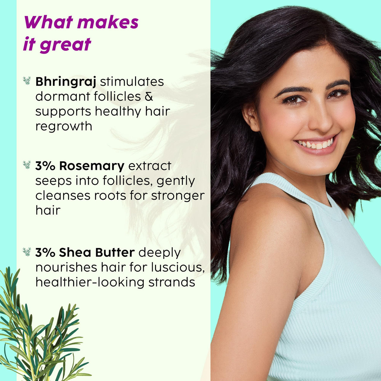 PLIX - THE PLANT FIX Rosemary Hair Growth Advanced Oil, Shampoo & Conditioner for Reducing Hair Loss & Breakage | Nourishes & Strengthen Hair Follicles | All Hair Types l Dermatologically Tested