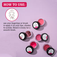 Aravi Organic Lip and Cheek Tint - With Goodness of Vitamin E & Candelila Wax - Nourishes & Hydrates Dry Chapped Lips, Blush & Eyeshadow Fo All Skin Types - 8 gm