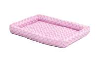 MidWest Homes for Pets Bolster Dog Bed 18L-Inch Pink Dog Bed or Cat Bed w/ Comfortable Bolster | Ideal for 