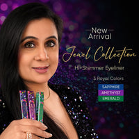 Parul Garg Beauty Hi-Shimmer Liquid Eyeliner – Smudge-Proof, Water-Resistant & Quick-Drying | Long-Wear, Precision Tip & Glitter Finish for Intense Shine | Emerald Green | 5ml