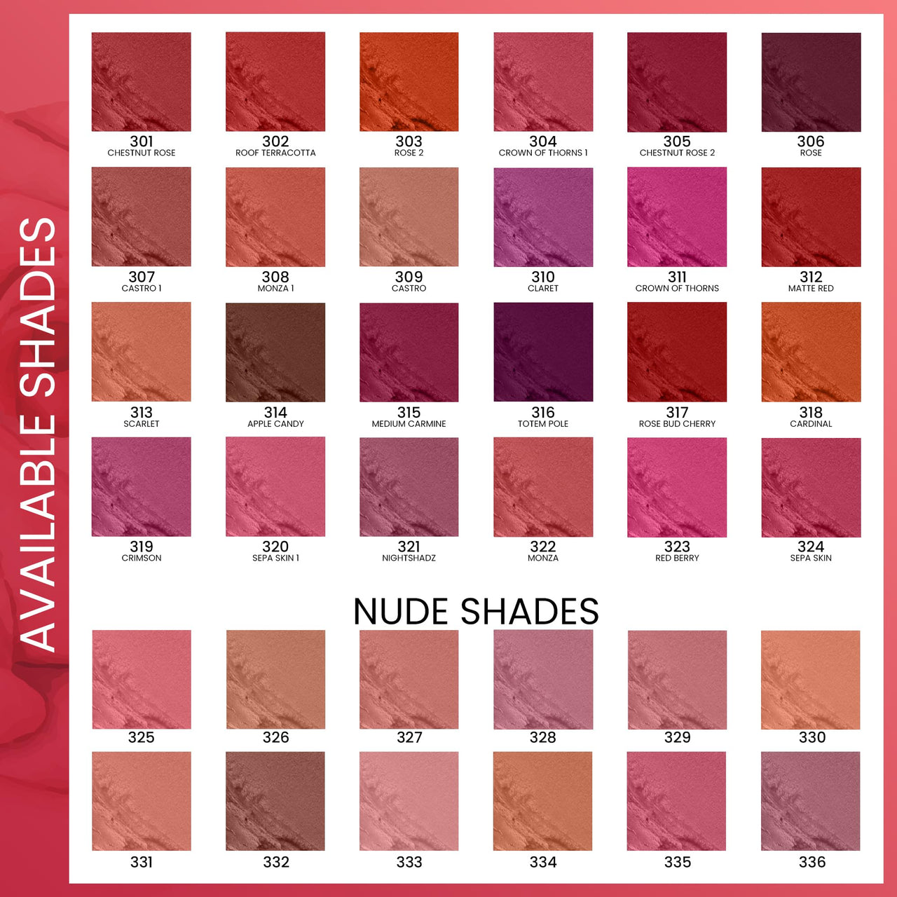 Seven Seas Color Edition Matte Lipstick | Highly Pigmented | Long Lasting | Waterproof | Smudgeproof | Single Coat Application | Lipstick for Women (317, 3.5G)