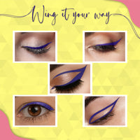 Dazller Hi-Def Eyeliner duo|Velvet Matte|Water-Resistant|Smudge-Proof|Long Stay|Single Stroke|Precise Application|Black+Blue|2.2g, gel