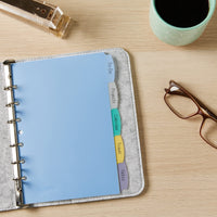 Avery Write & Erase Durable Plastic Mini Dividers for 3 Ring Binders and 7-Ring Binders, 5.5