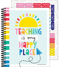 Carson Dellosa Happy Place Teacher Lesson Planner With Stickers, 8