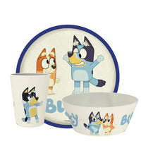 Zak Designs Bluey Kids Dinnerware Set 3 Pieces, Durable and Sustainable Melamine Bamboo Plate, Bowl, and Tumbler are Perfect For Dinner Time With Family (Bluey, Bingo, Bandit, Chilli) 8