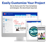 Avery Luxe Collection Glitter Stickers, 1