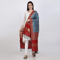 KAPAAHA Women's  Woven Silk Blend Patola Dupatta/Chunni