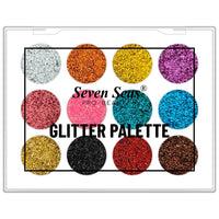Seven Seas Glitter Eyeshadow Palette Shimmery Finish for Eye Makeup | Long Lasting | Highly Pigmented For Smokey Eye Palette (Natural)