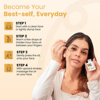 Alive & Well 24K Golden Hour Glow Facial Oil, with 24K Gold Flakes, Crafted By Dermatologists for Glowing Skin and Radiance, Boosts Collagen, Reduces Wrinkles and Fine Lines, for Men & Women - 30ml